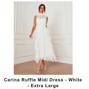 Vici Carina ruffle midi. New. Missed return window.